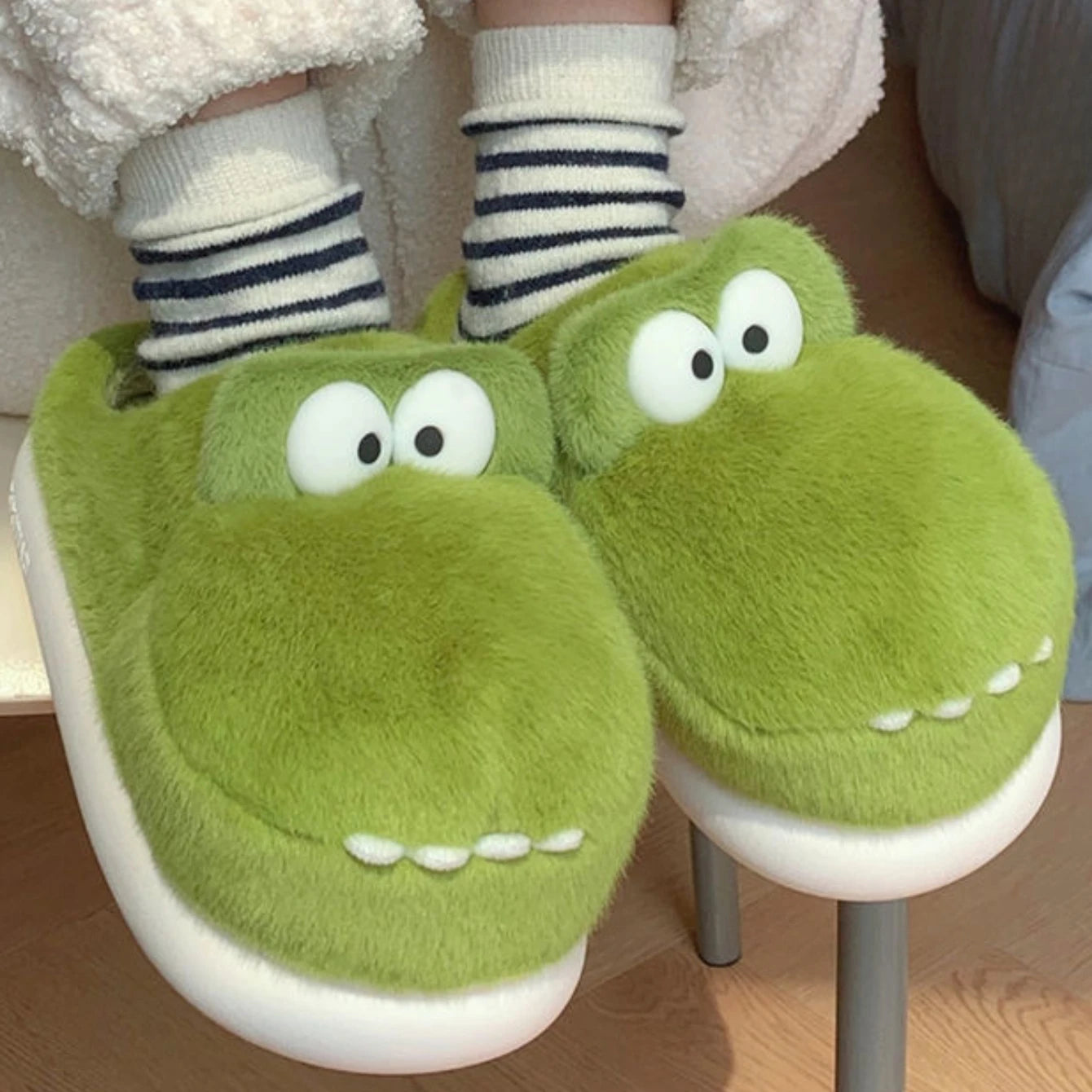 Croc Platform Slippers